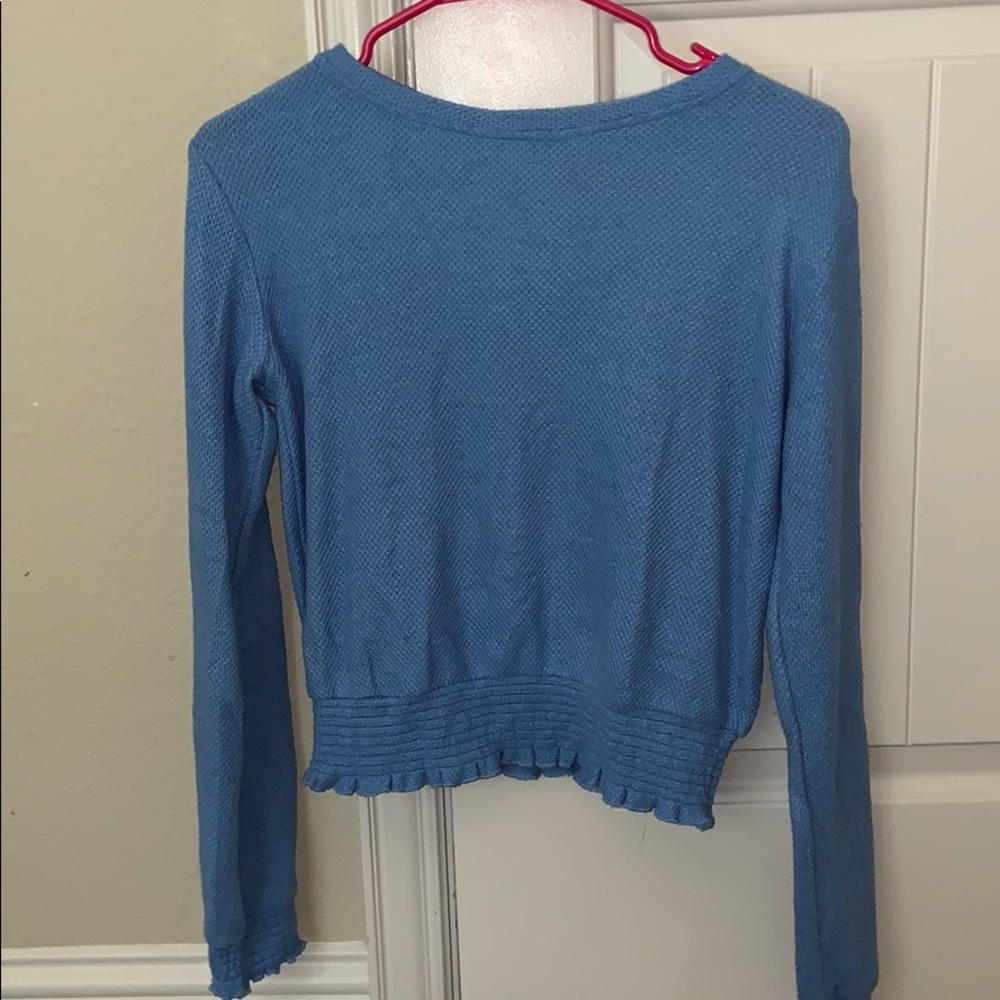 Blue Scrunch shirt